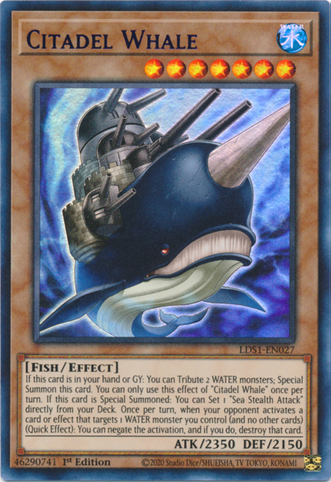 Citadel Whale (Purple) [LDS1-EN027] Ultra Rare | Clutch Gaming