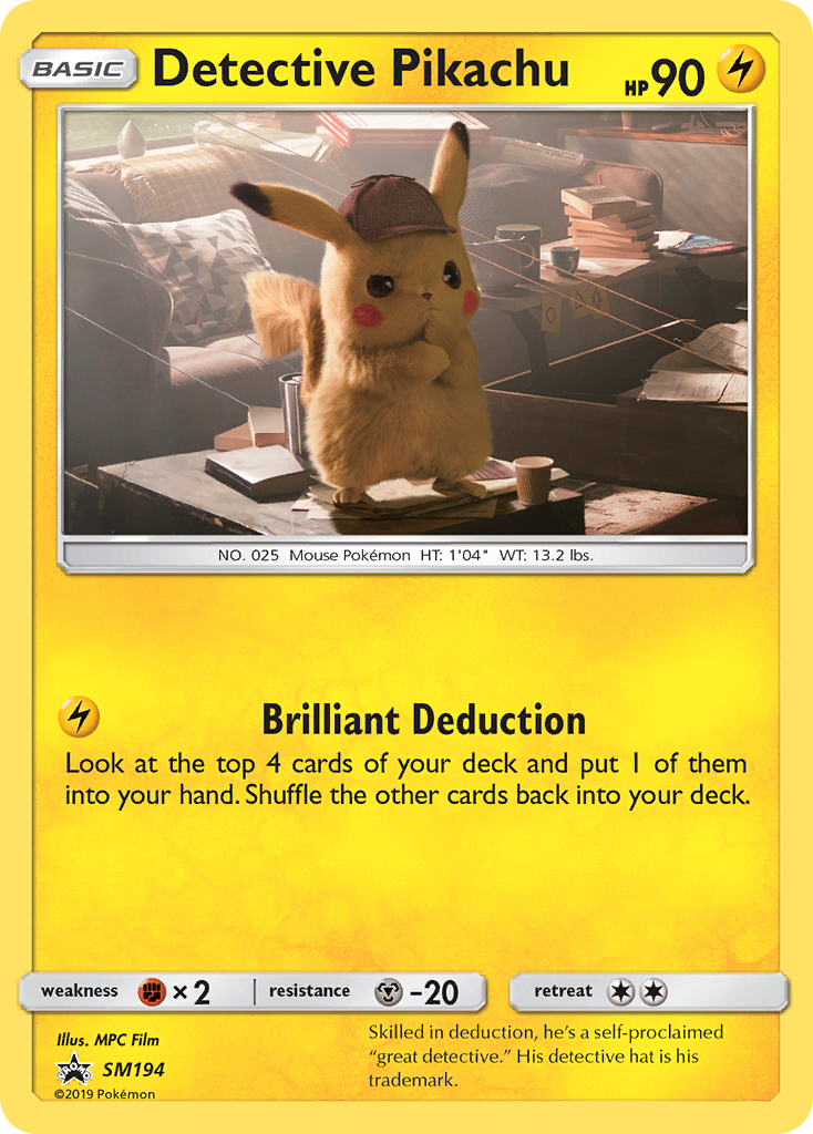 Detective Pikachu (SM194) [Sun & Moon: Black Star Promos] | Clutch Gaming