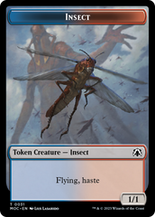 Soldier // Insect Double-Sided Token [March of the Machine Commander Tokens] | Clutch Gaming