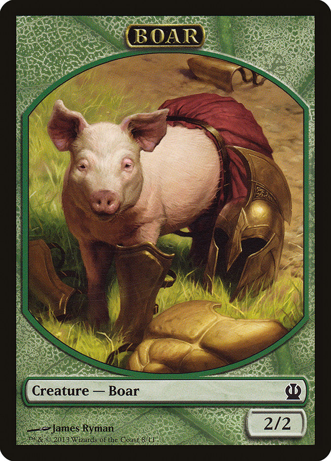 Boar Token [Theros Tokens] | Clutch Gaming