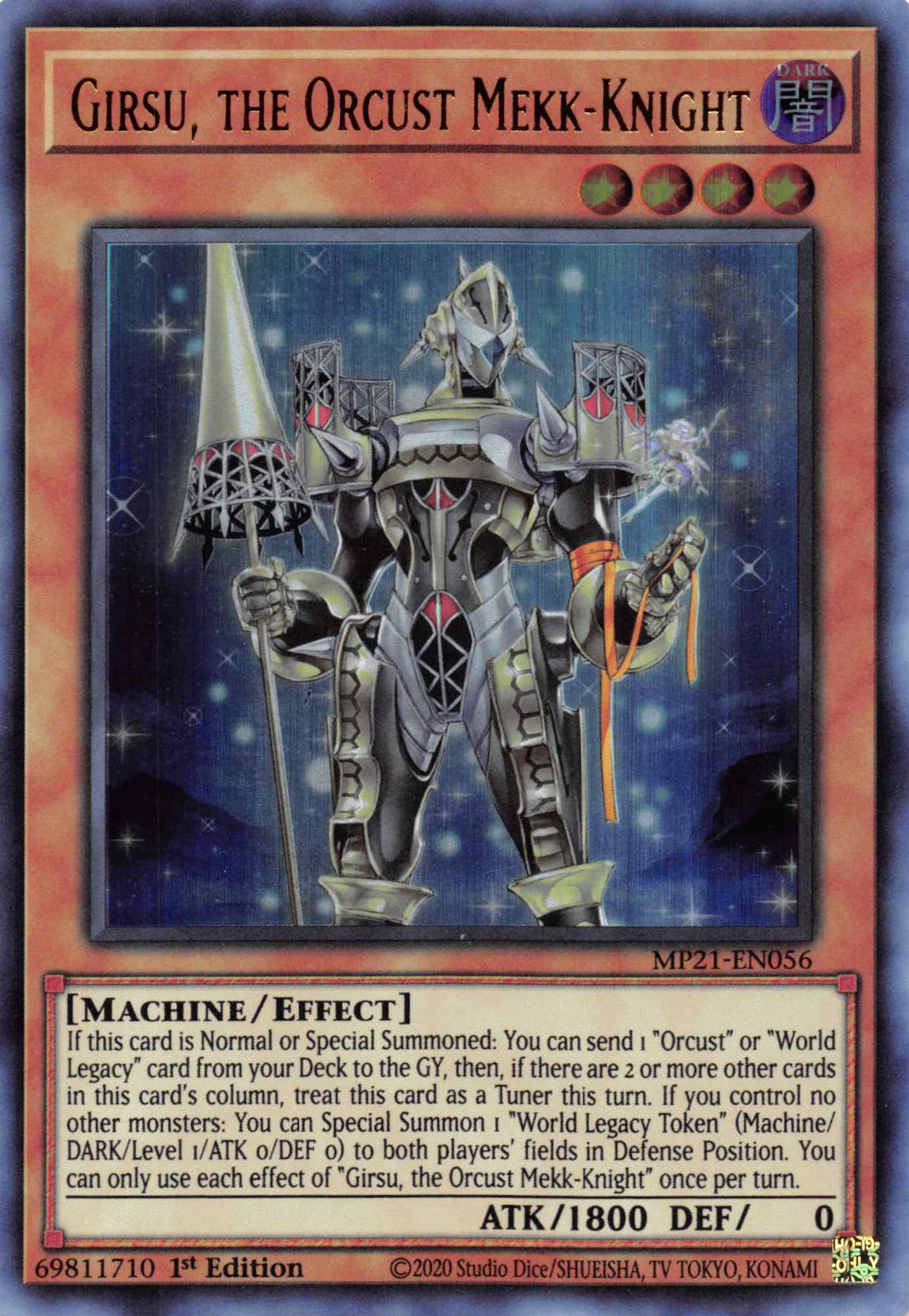 Girsu, the Orcust Mekk-Knight [MP21-EN056] Ultra Rare | Clutch Gaming