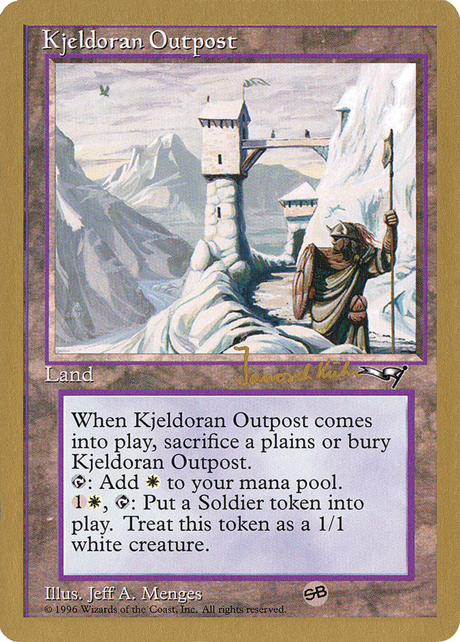 Kjeldoran Outpost (Janosch Kuhn) [World Championship Decks 1997] | Clutch Gaming