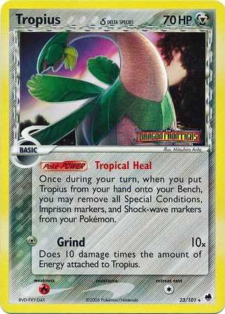 Tropius (23/101) (Delta Species) (Stamped) [EX: Dragon Frontiers] | Clutch Gaming