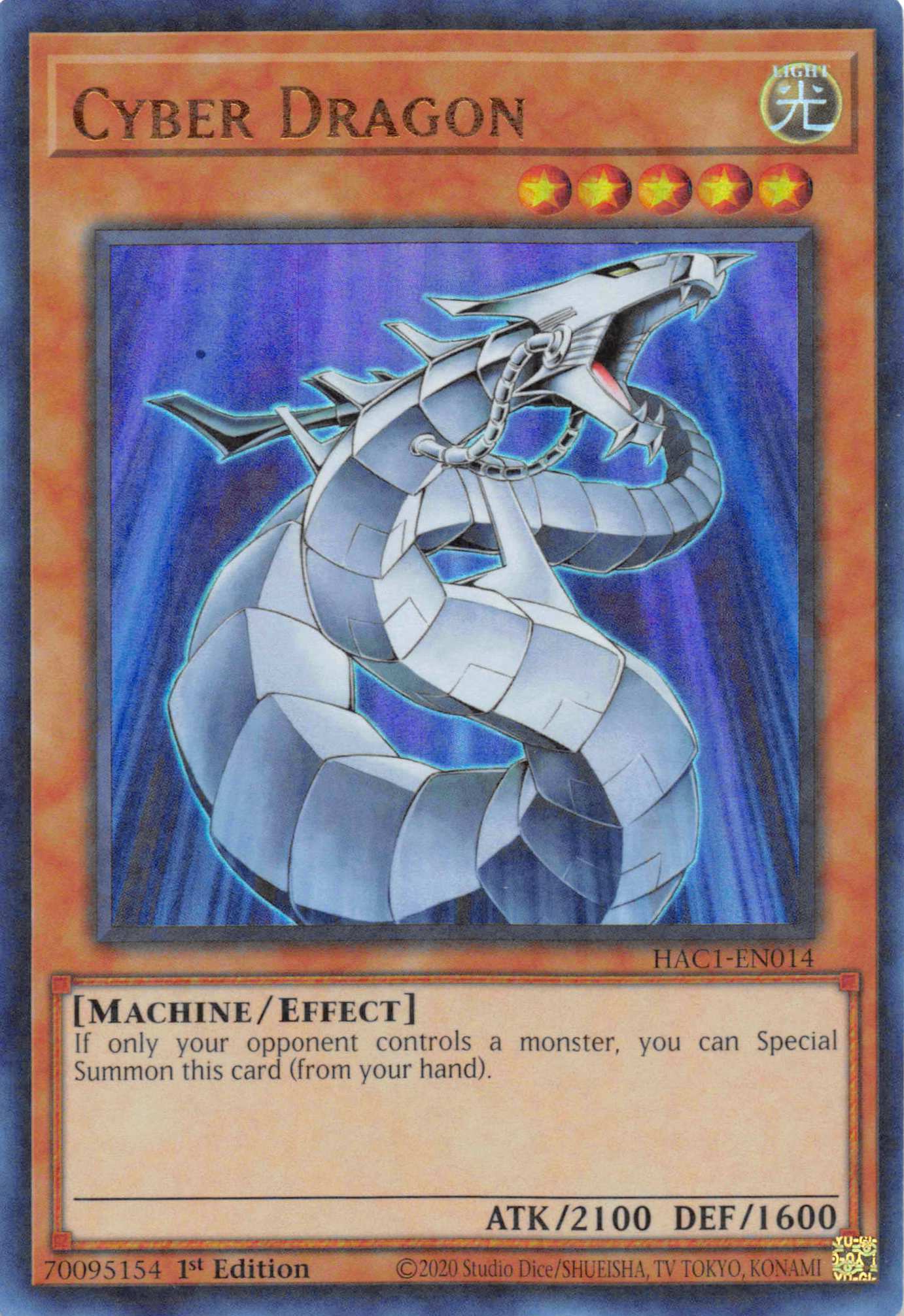 Cyber Dragon (Duel Terminal) [HAC1-EN014] Parallel Rare | Clutch Gaming