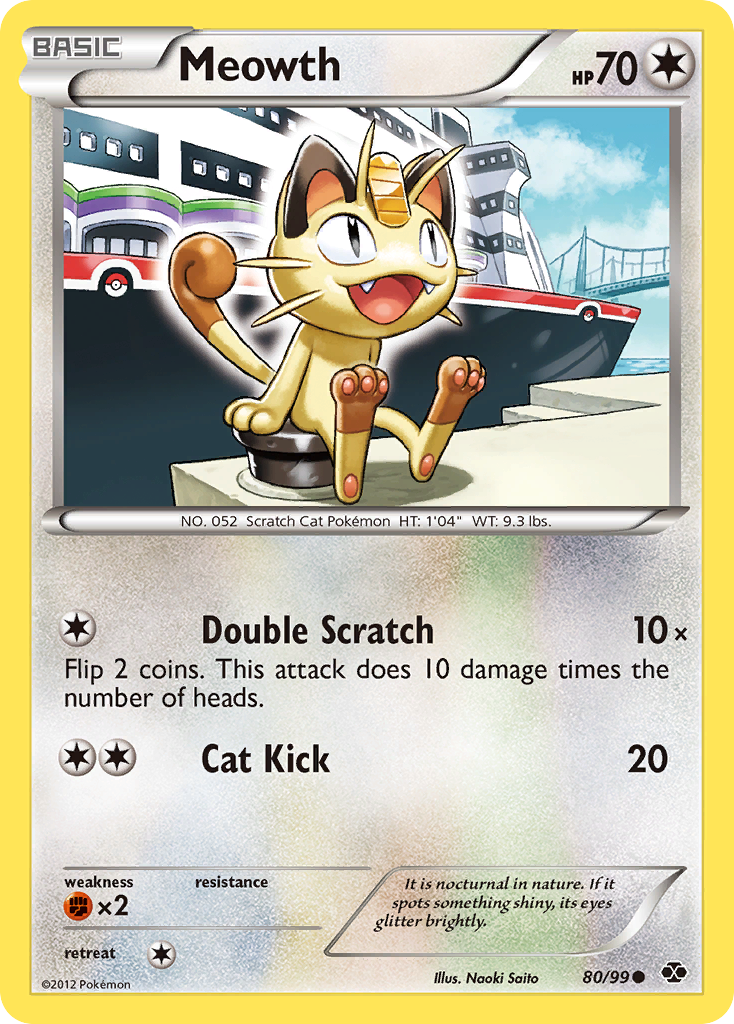 Meowth (80/99) [Black & White: Next Destinies] | Clutch Gaming