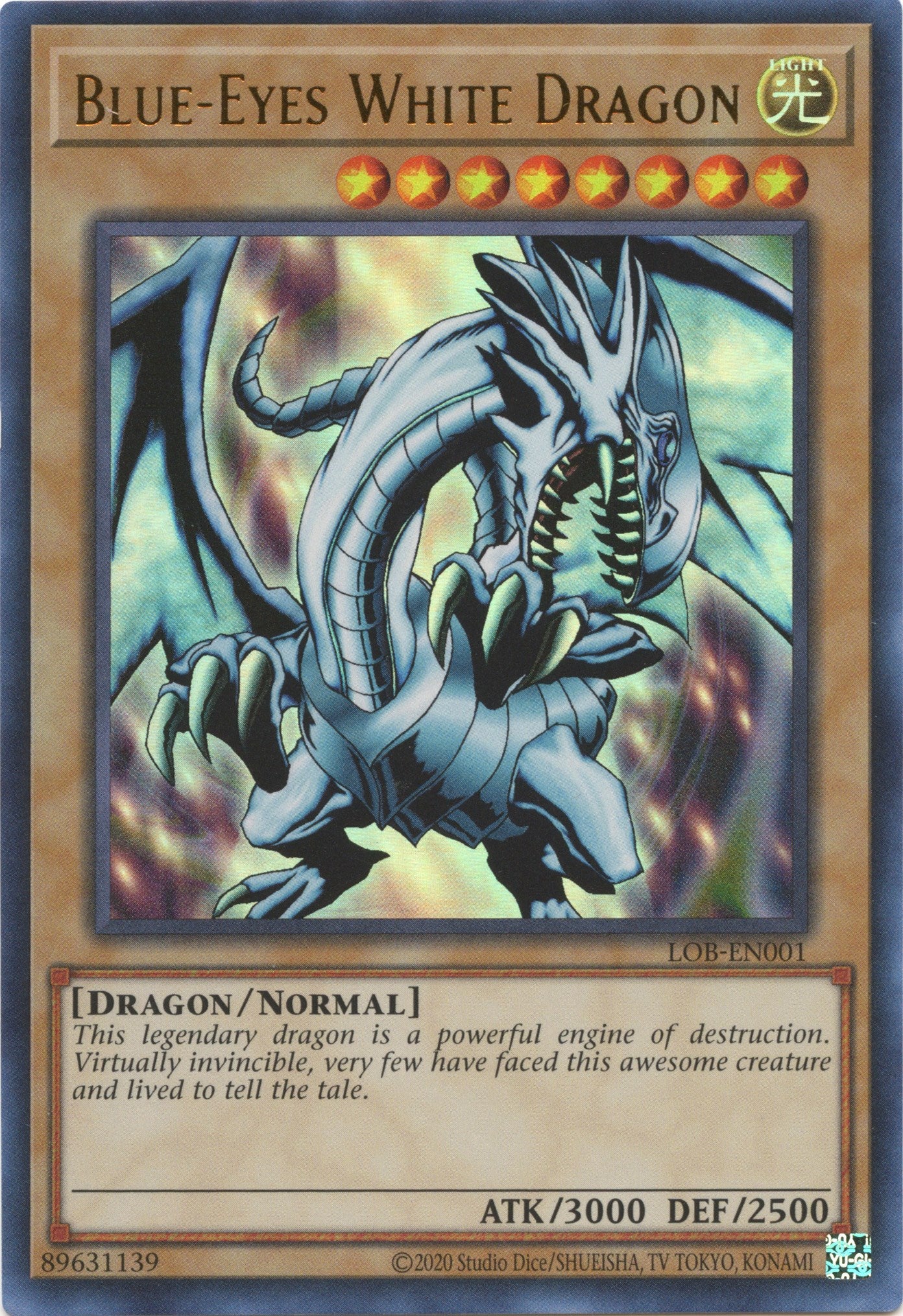 Blue-Eyes White Dragon (25th Anniversary) [LOB-EN001] Ultra Rare | Clutch Gaming