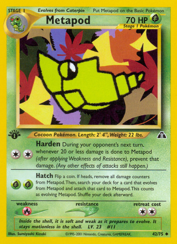 Metapod (42/75) [Neo Discovery 1st Edition] | Clutch Gaming