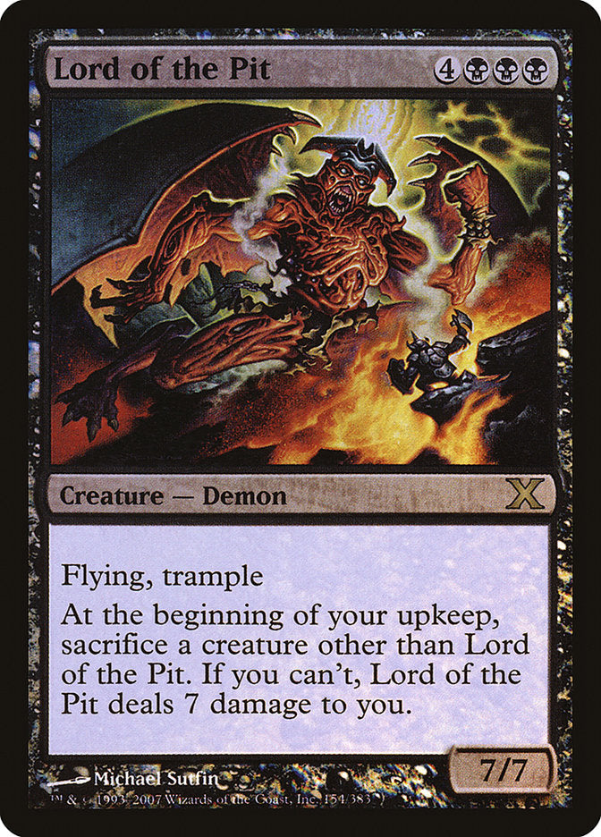 Lord of the Pit (Premium Foil) [Tenth Edition] | Clutch Gaming