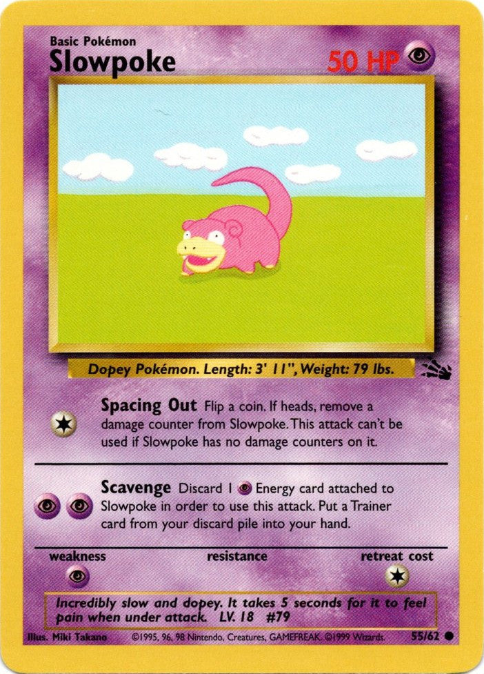 Slowpoke (55/62) [Fossil Unlimited] | Clutch Gaming