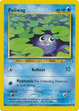 Poliwag (62/75) [Neo Discovery Unlimited] | Clutch Gaming