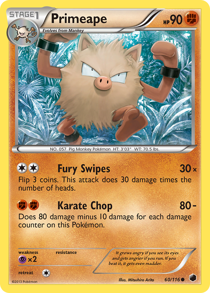 Primeape (60/116) [Black & White: Plasma Freeze] | Clutch Gaming