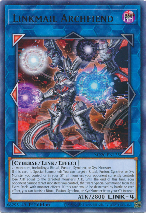 Linkmail Archfiend [MP20-EN125] Rare | Clutch Gaming