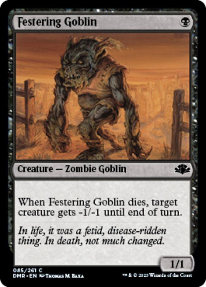 Festering Goblin [Dominaria Remastered] | Clutch Gaming