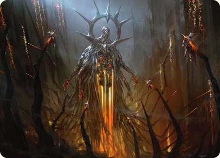 Solphim, Mayhem Dominus Art Card [Phyrexia: All Will Be One Art Series] | Clutch Gaming