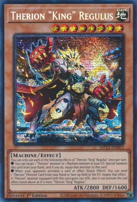 Therion "King" Regulus [MP23-EN063] Prismatic Secret Rare | Clutch Gaming