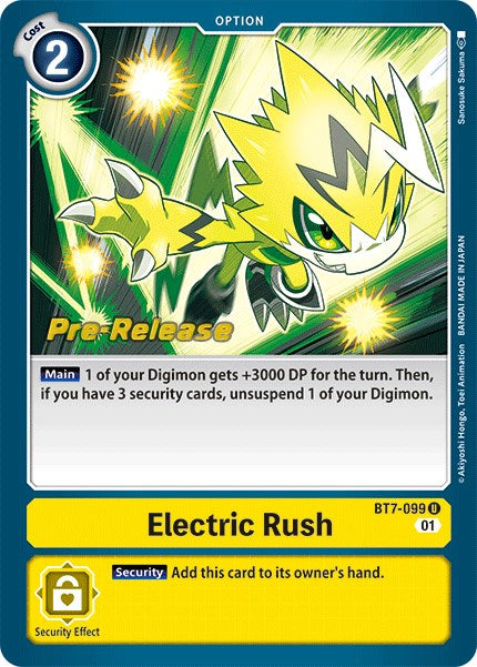 Electric Rush [BT7-099] [Next Adventure Pre-Release Cards] | Clutch Gaming