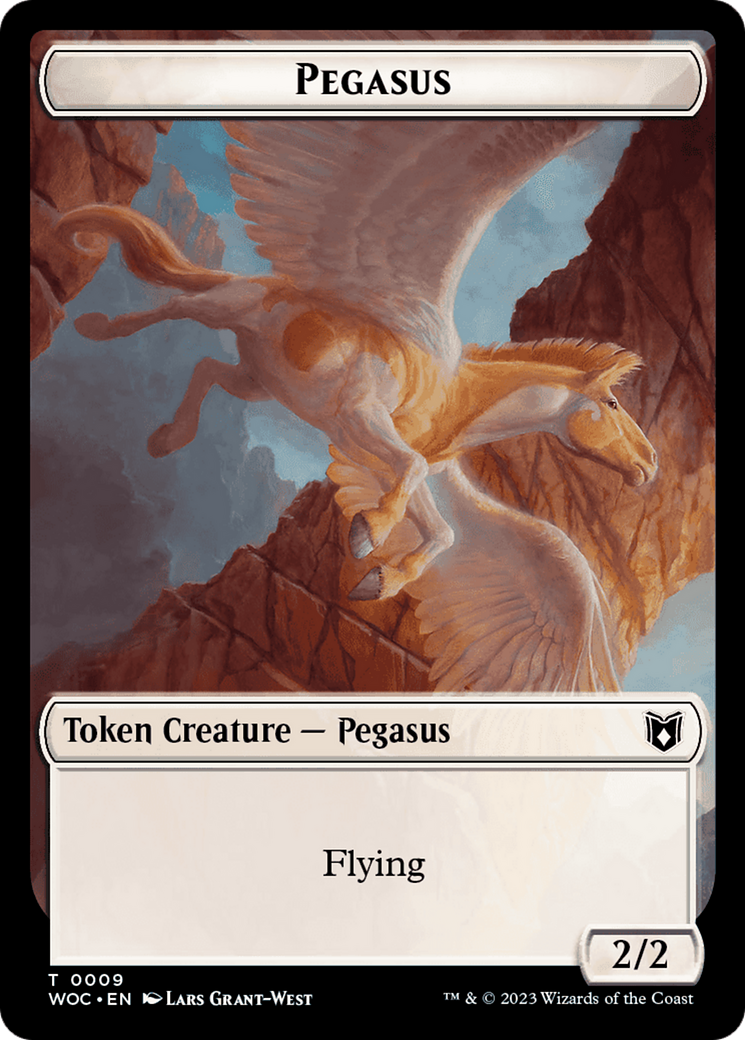 Pirate // Pegasus Double-Sided Token [Wilds of Eldraine Commander Tokens] | Clutch Gaming