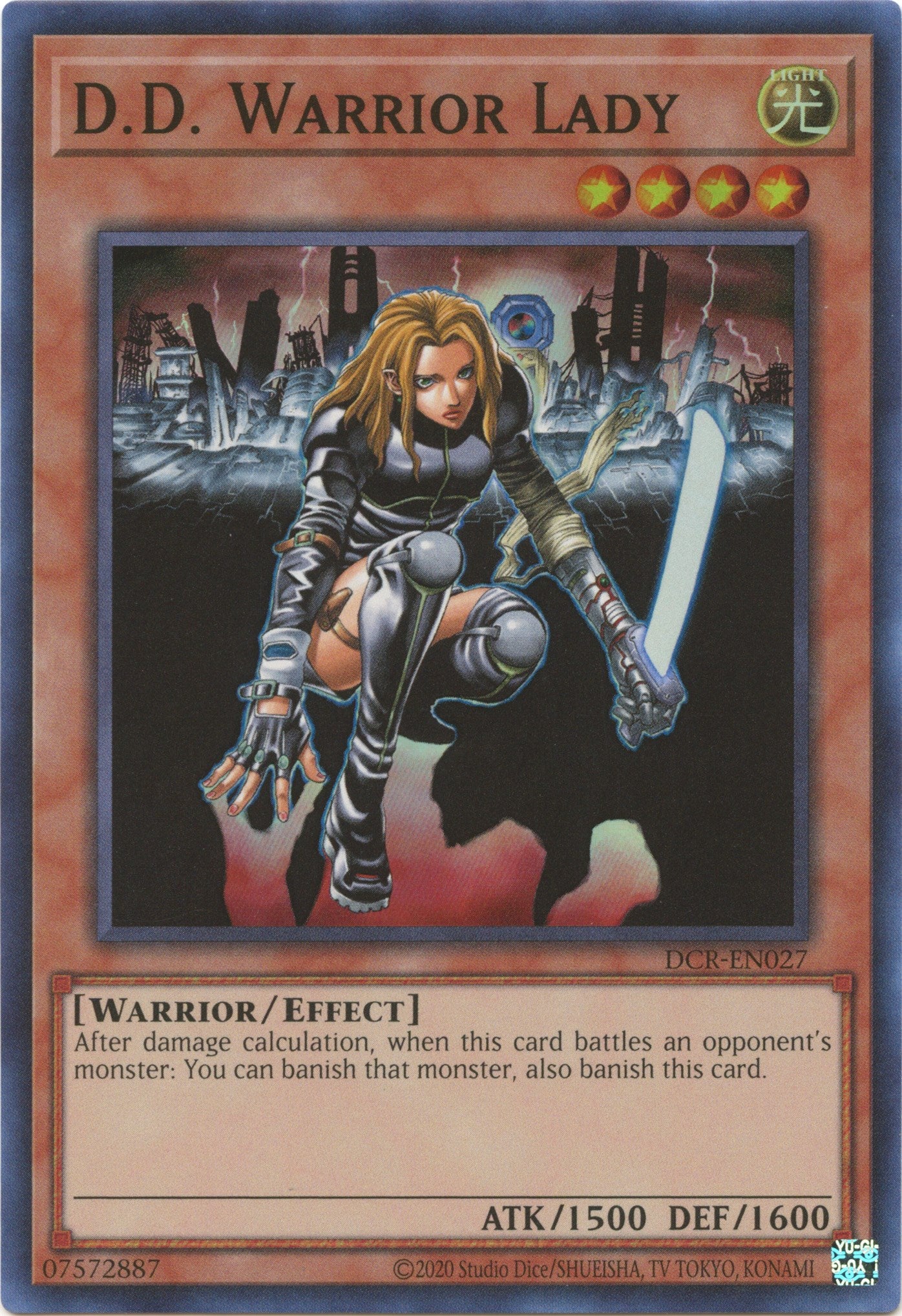 D.D. Warrior Lady (25th Anniversary) [DCR-EN027] Super Rare | Clutch Gaming