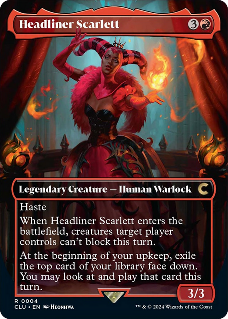 Headliner Scarlett (Borderless) [Ravnica: Clue Edition] | Clutch Gaming