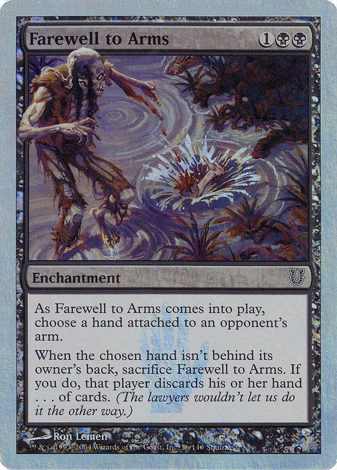 Farewell to Arms (Alternate Foil) [Unhinged] | Clutch Gaming