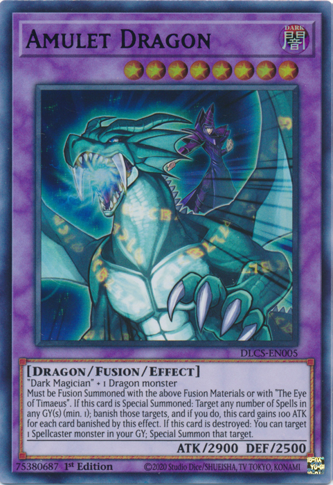 Amulet Dragon (Purple) [DLCS-EN005] Ultra Rare | Clutch Gaming