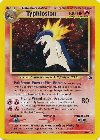 Typhlosion (18/111) [Neo Genesis Unlimited] | Clutch Gaming