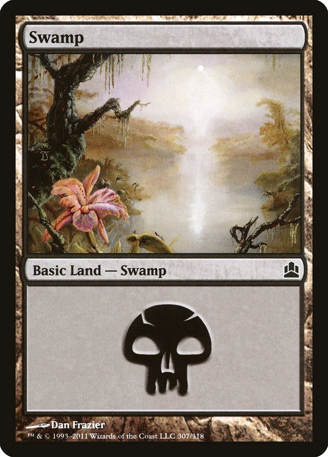 Swamp (307) [Commander 2011] | Clutch Gaming