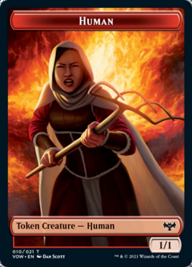 Copy // Human (010) Double-Sided Token [Innistrad: Crimson Vow Tokens] | Clutch Gaming