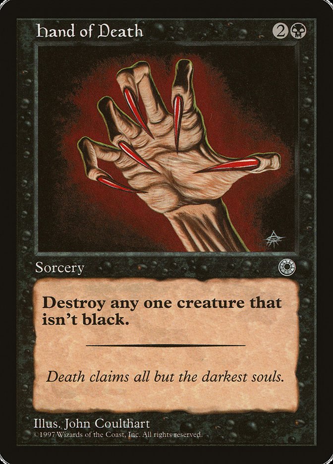 Hand of Death (Without Creature Color Explanation) [Portal] | Clutch Gaming