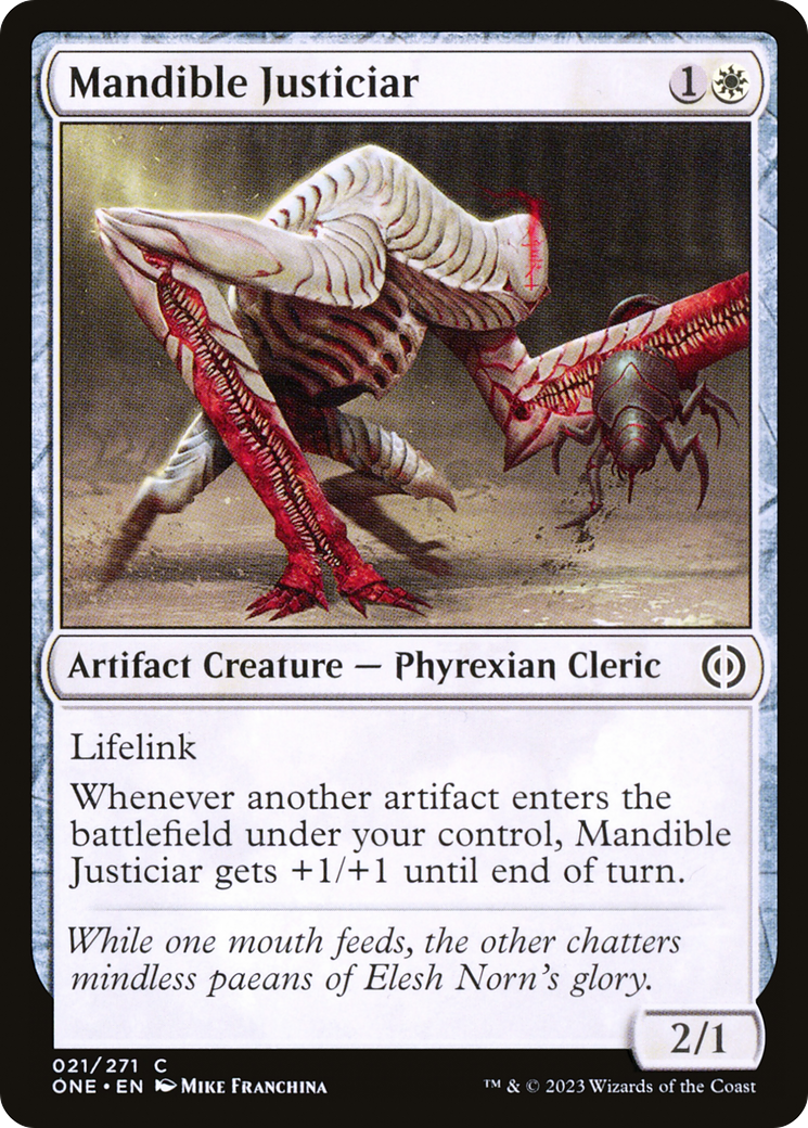 Mandible Justiciar [Phyrexia: All Will Be One] | Clutch Gaming