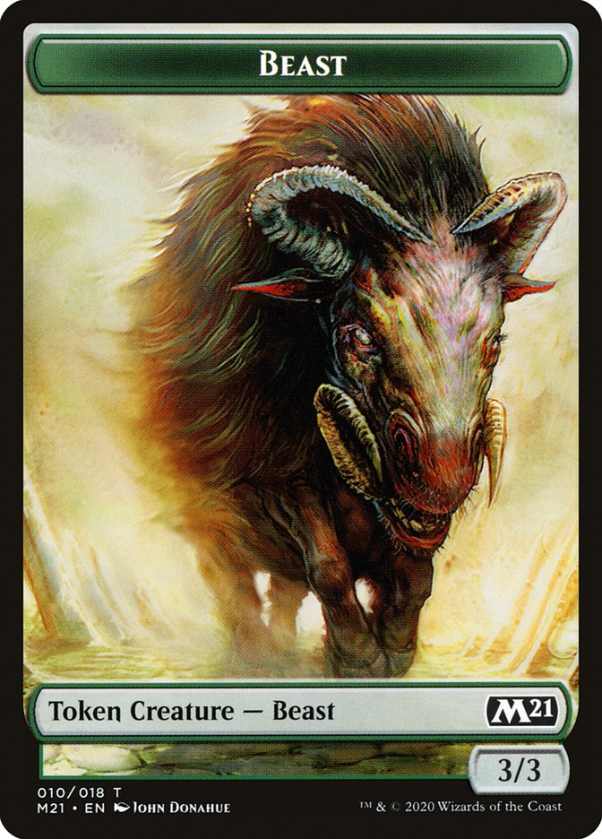 Beast Token [Core Set 2021 Tokens] | Clutch Gaming