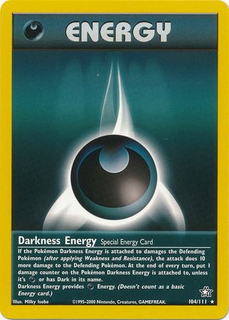 Darkness Energy (104/111) [Neo Genesis Unlimited] | Clutch Gaming