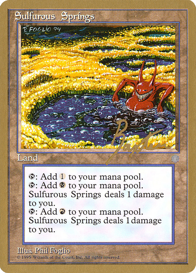 Sulfurous Springs (George Baxter) [Pro Tour Collector Set] | Clutch Gaming