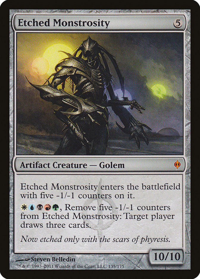 Etched Monstrosity [New Phyrexia] | Clutch Gaming