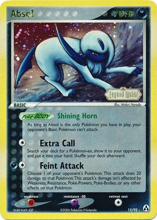 Absol (15/92) (Stamped) [EX: Legend Maker] | Clutch Gaming