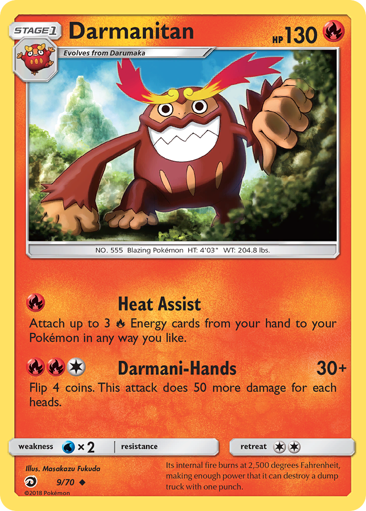 Darmanitan (9/70) [Sun & Moon: Dragon Majesty] | Clutch Gaming