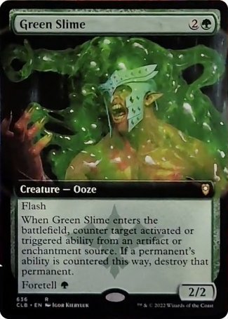 Green Slime (Extended Art) [Commander Legends: Battle for Baldur's Gate] | Clutch Gaming