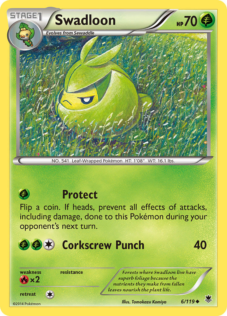 Swadloon (6/119) [XY: Phantom Forces] | Clutch Gaming