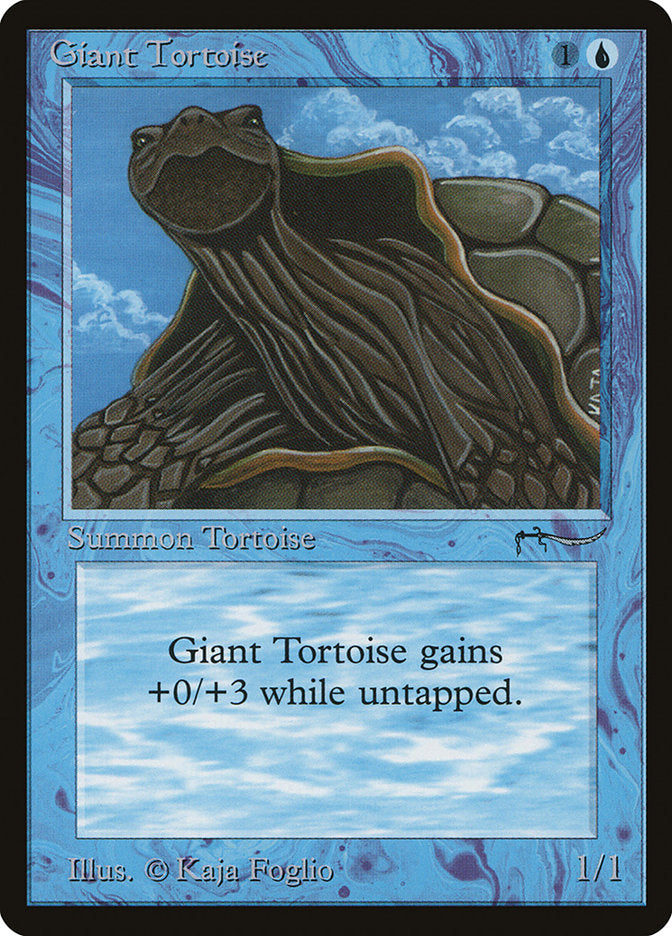 Giant Tortoise (Dark Mana Cost) [Arabian Nights] | Clutch Gaming