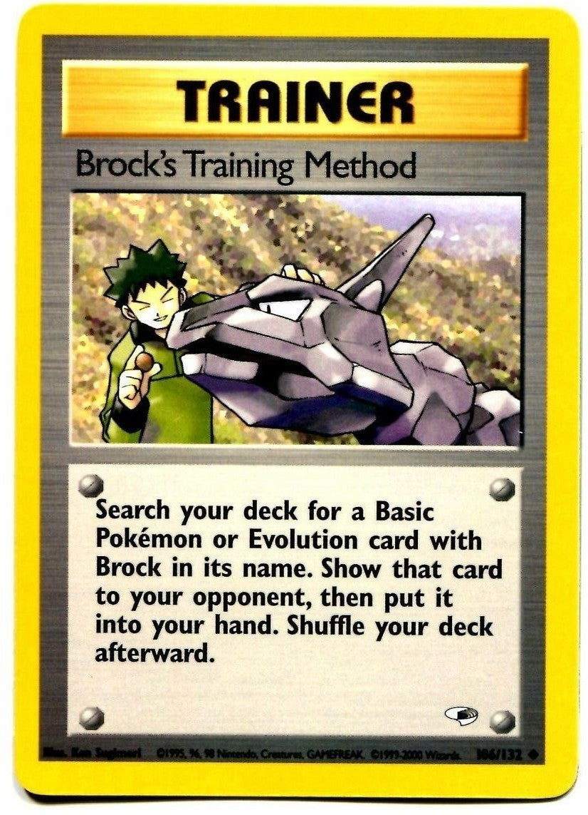 Brock's Training Method (106/132) [Gym Heroes Unlimited] | Clutch Gaming