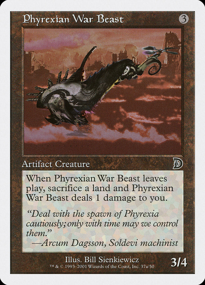 Phyrexian War Beast (Signature on Left) [Deckmasters] | Clutch Gaming