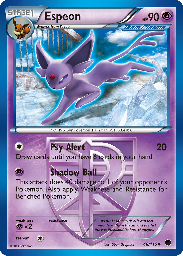 Espeon (48/116) [Black & White: Plasma Freeze] | Clutch Gaming