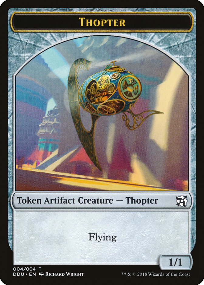 Thopter Token (004/004) [Duel Decks: Elves vs. Inventors Tokens] | Clutch Gaming