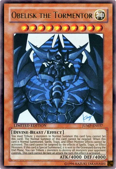 Obelisk the Tormentor [JUMP-EN037] Ultra Rare | Clutch Gaming