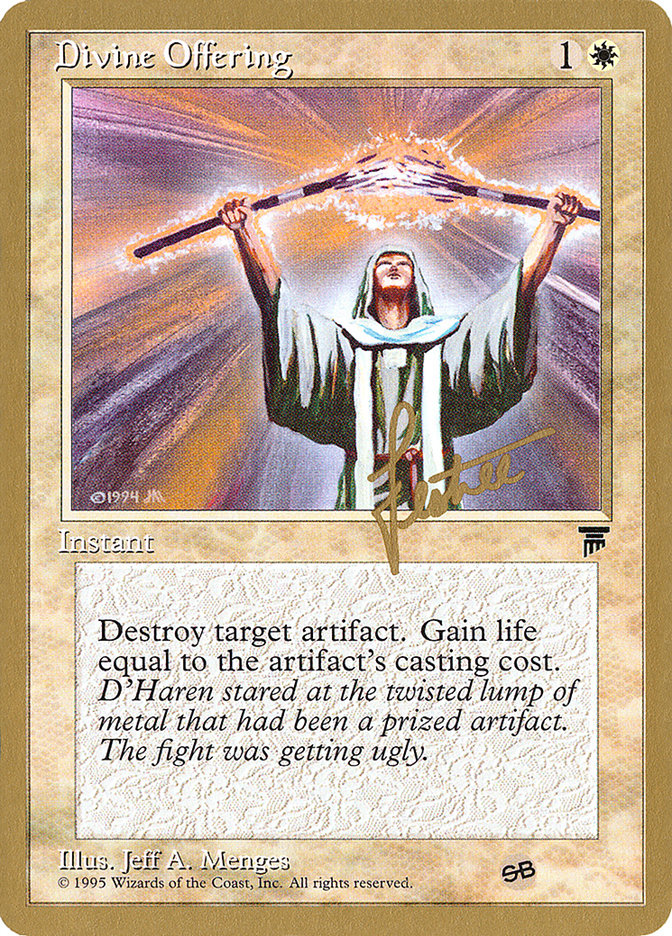 Divine Offering (Bertrand Lestree) (SB) [Pro Tour Collector Set] | Clutch Gaming