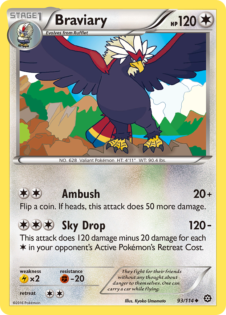 Braviary (93/114) [XY: Steam Siege] | Clutch Gaming