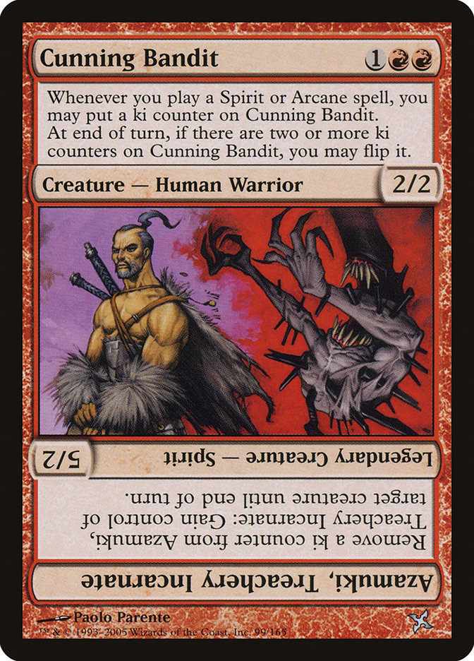 Cunning Bandit // Azamuki, Treachery Incarnate [Betrayers of Kamigawa] | Clutch Gaming