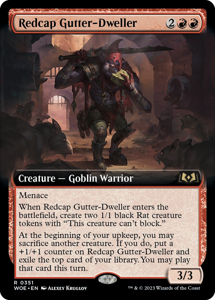 Redcap Gutter-Dweller (Extended Art) [Wilds of Eldraine] | Clutch Gaming