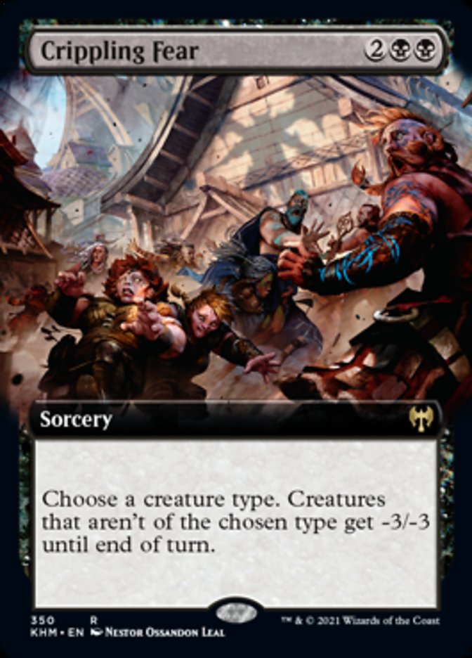Crippling Fear (Extended Art) [Kaldheim] | Clutch Gaming