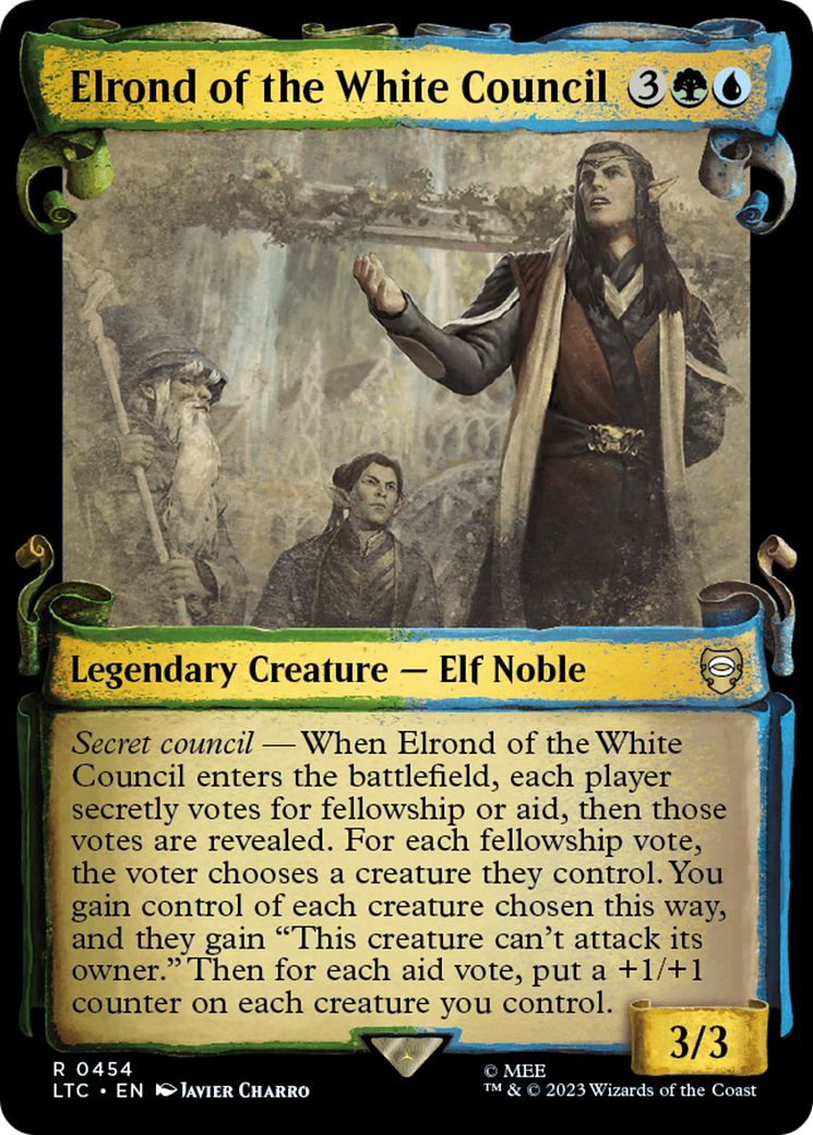 Elrond of the White Council [The Lord of the Rings: Tales of Middle-Earth Commander Showcase Scrolls] | Clutch Gaming